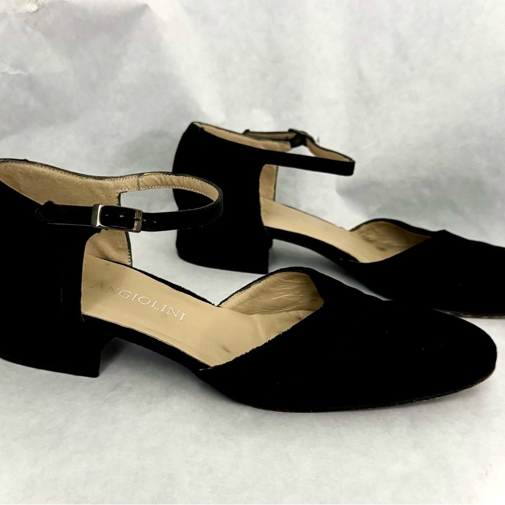 Enzo Angiolini Black Velvet Sandals - Picture 10 of 16